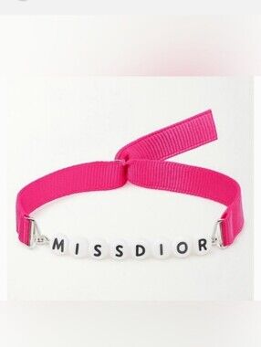 Dior-Ribbon" MISSDIOR" Bead Bracelet 💗